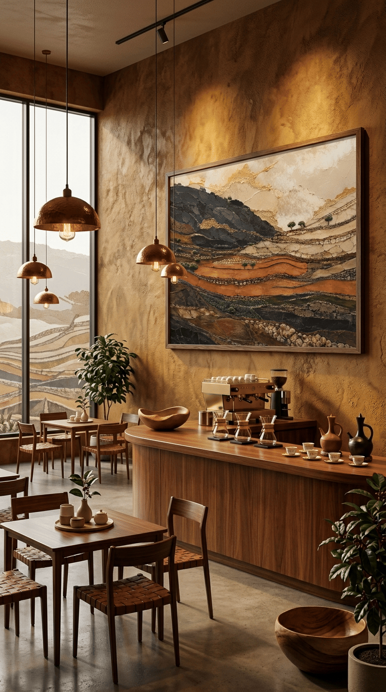 Konso Terraced Earth & Gold | Luxury Abstract Fine Art Canvas Print