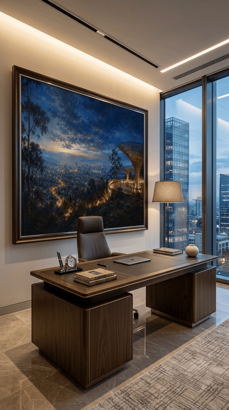 Entoto Eucalyptus Horizon: Panoramic Addis Impressionist Canvas Print
