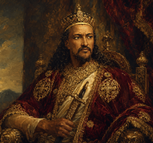 Emperor Tewodros II: Lion of Meqdala Fine Art Canvas Print