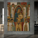 Ethiopian Madonna and Child Icon | Museum-Quality Sacred Wall Art Canvas Print