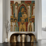 Ethiopian Madonna and Child Icon | Museum-Quality Sacred Wall Art Canvas Print