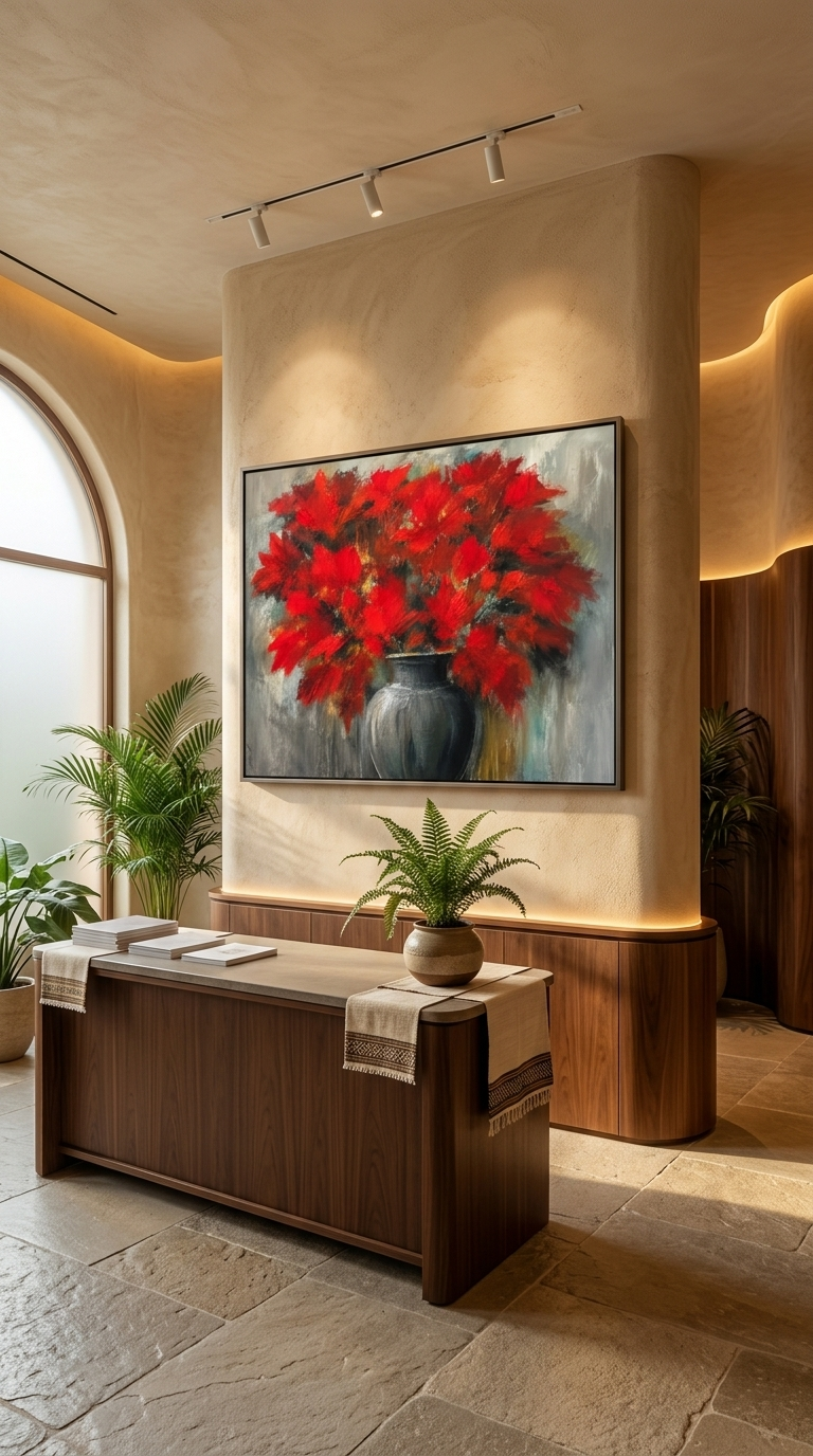 Crimson Bloom | Red Flower Fine Art Canvas