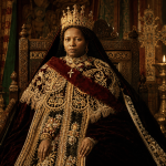 Empress Zewditu of Ethiopia – Imperial Royal Portrait Canvas Wall Art