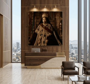 Empress Zewditu of Ethiopia – Imperial Royal Portrait Canvas Wall Art