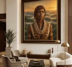 Aari Woman at Golden Dawn – Ethiopian Highlands Fine Art Portrait