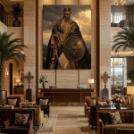 Ras Alula Engida Ethiopian Warrior General Royal Portrait Canvas Art | Museum Quality Historical Fine Art Wall Decor