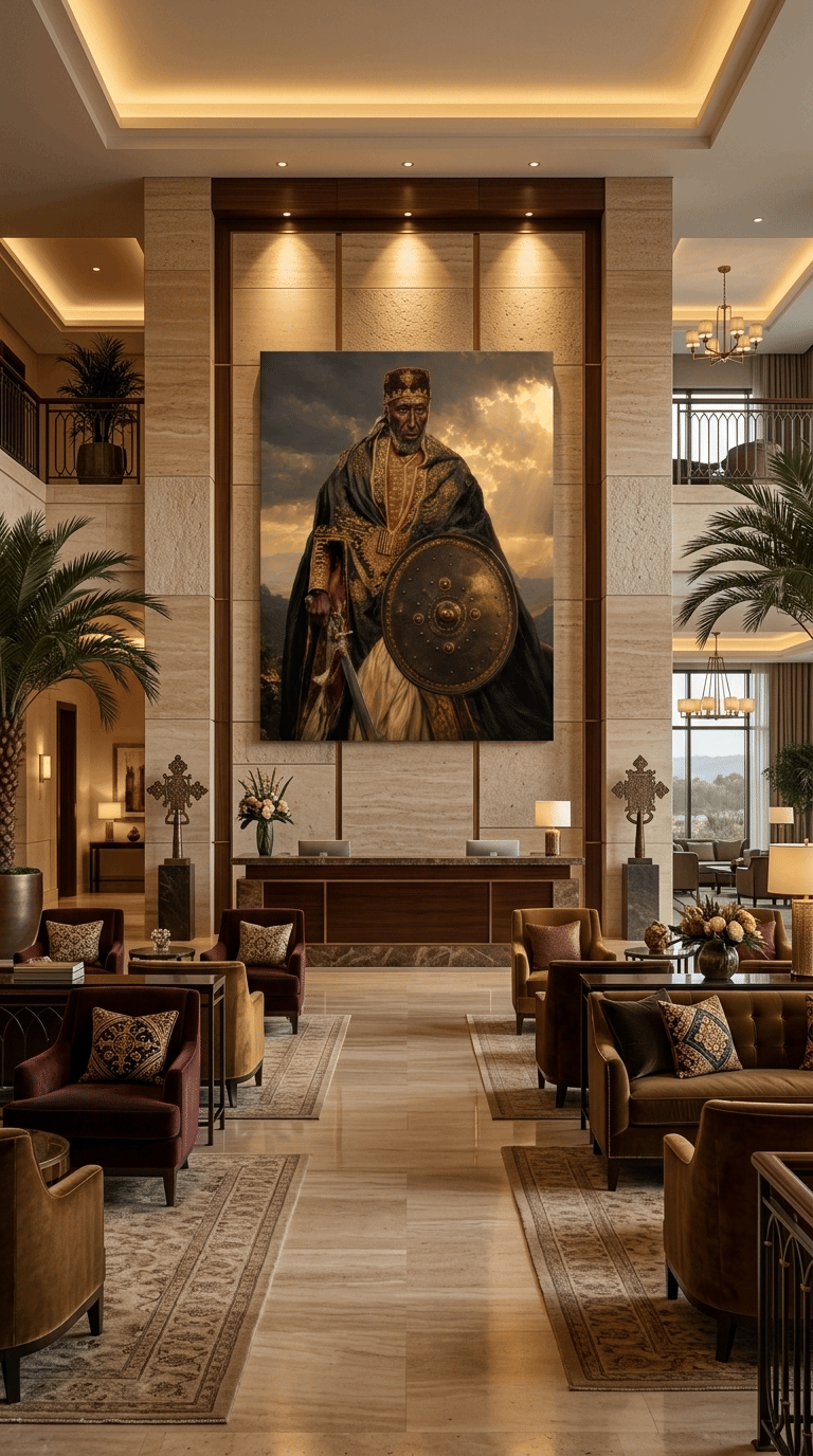 Ras Alula Engida Ethiopian Warrior General Royal Portrait Canvas Art | Museum Quality Historical Fine Art Wall Decor