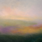 Highland Mist Atmospheric Color Field Abstract Canvas