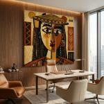 Queen of the African Sun | Abstract Portrait | canvas Addis