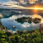 Wenchi Crater Lake Ethiopia Canvas Wall Art | Premium Landscape Artwork