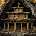 Echoes of Antiquity: Yemrehana Krestos Chiaroscuro Canvas Print
