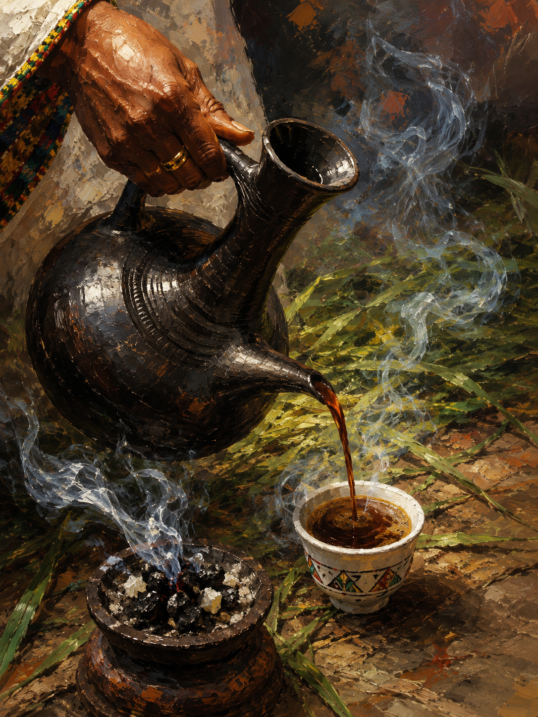 Clay Jebena and Frankincense Smoke Impressionist