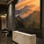 Majesty of the Simiens: Cinematic Dawn Mountain Vista Canvas