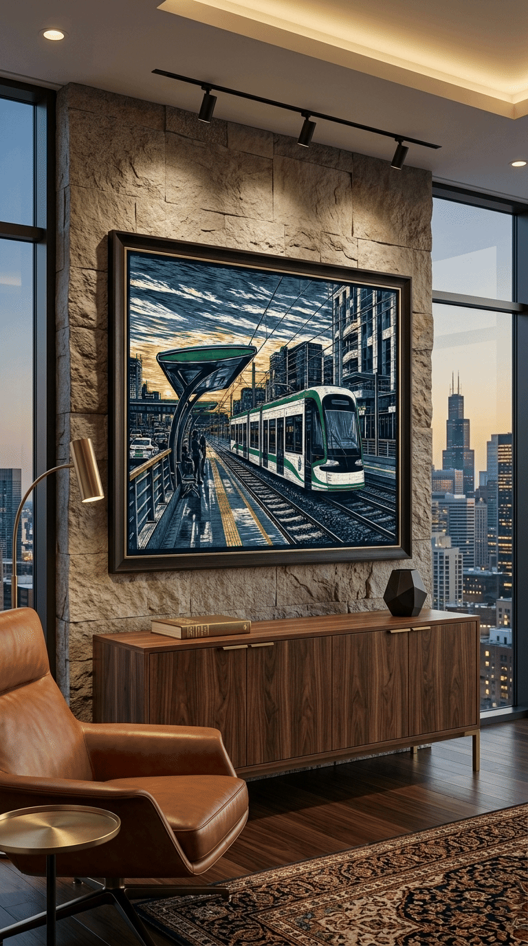 Mexico Boulevard Rhythms – Modern Addis Skyline Graphic Print