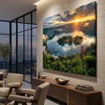 Wenchi Crater Lake Ethiopia Canvas Wall Art | Premium Landscape Artwork