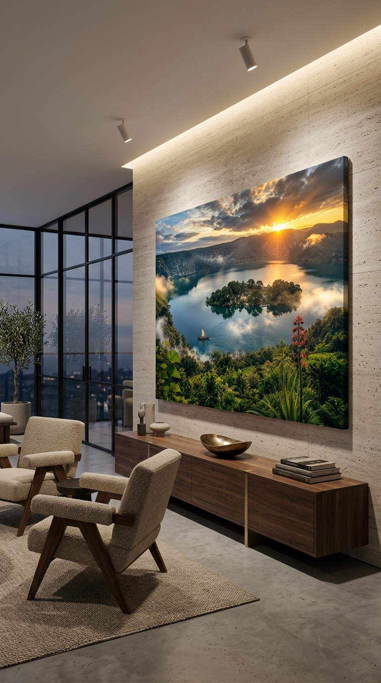 Wenchi Crater Lake Ethiopia Canvas Wall Art | Premium Landscape Artwork